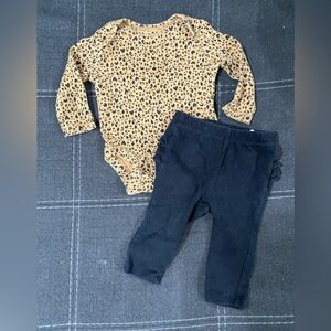 3-6 month Leopard Outfit